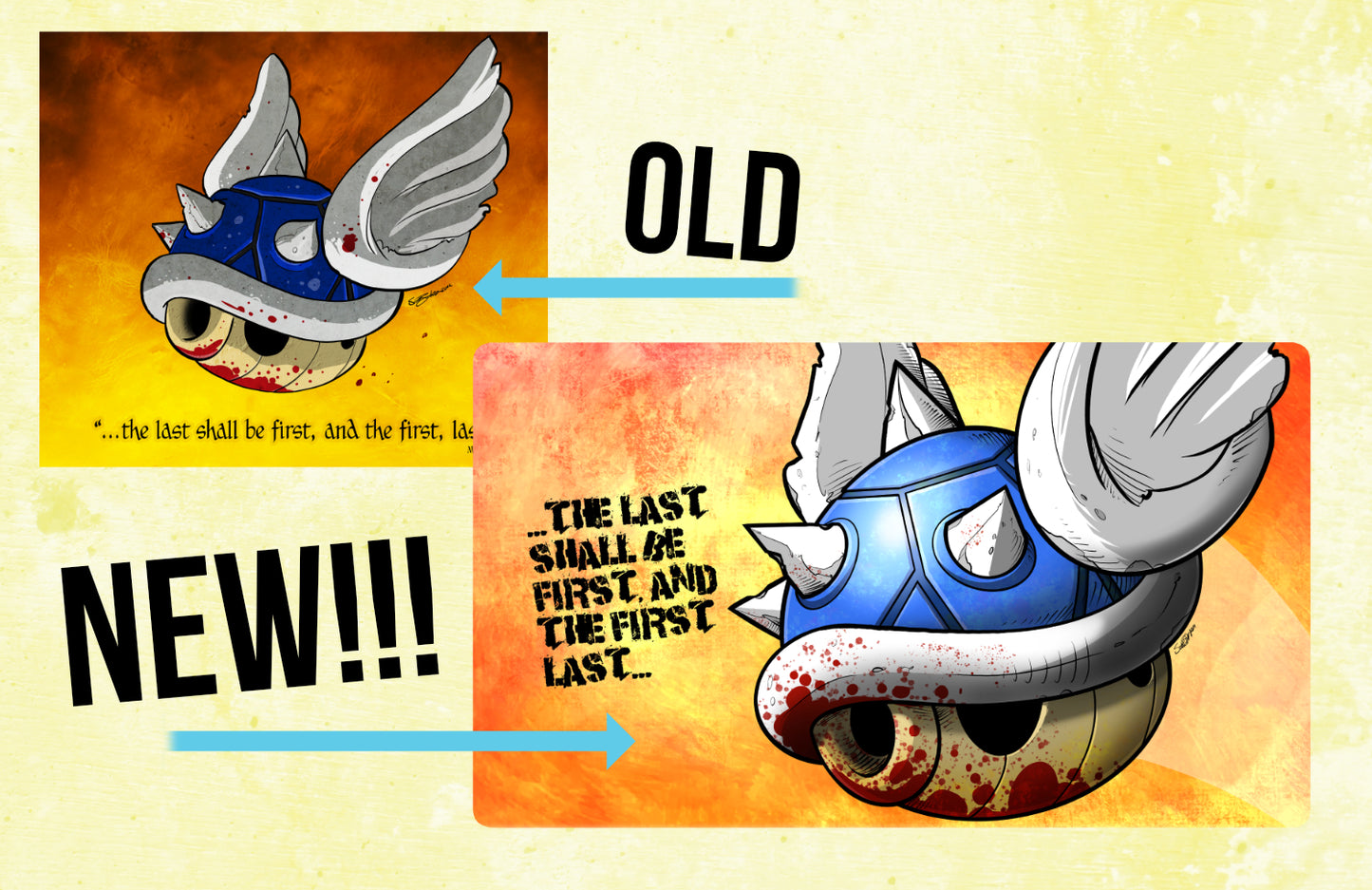 SOLD OUT! 24x14 inch "Blue Prophecy" limited edition game mat.