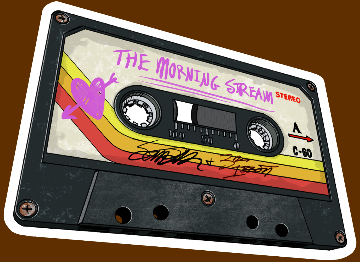 SOLD OUT! LIMITED Morning Stream Mix-Tape 4inch die-cut Sticker!